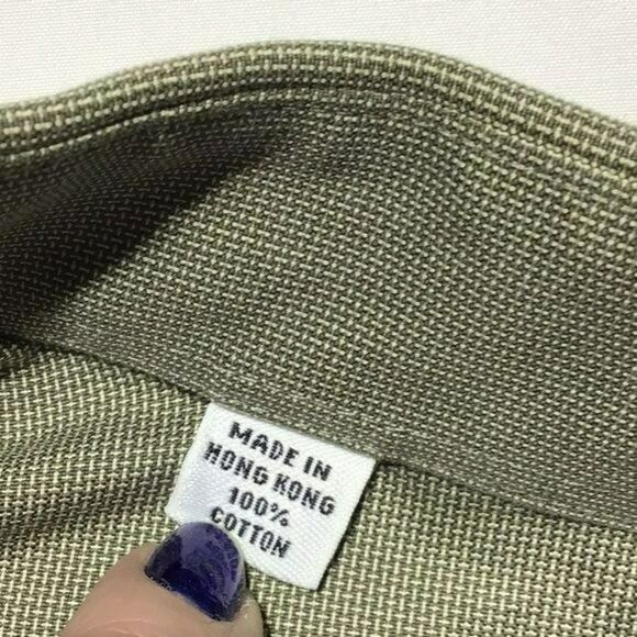 Joseph & Feiss Green 2-Ply Cotton Button-Down Shirt - Picture 7 of 7
